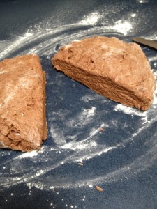 chocolate scone dough