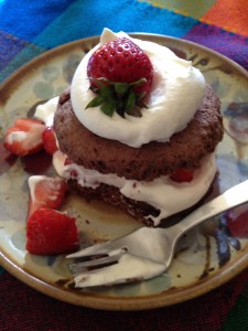 chocolate strawberry shortcake