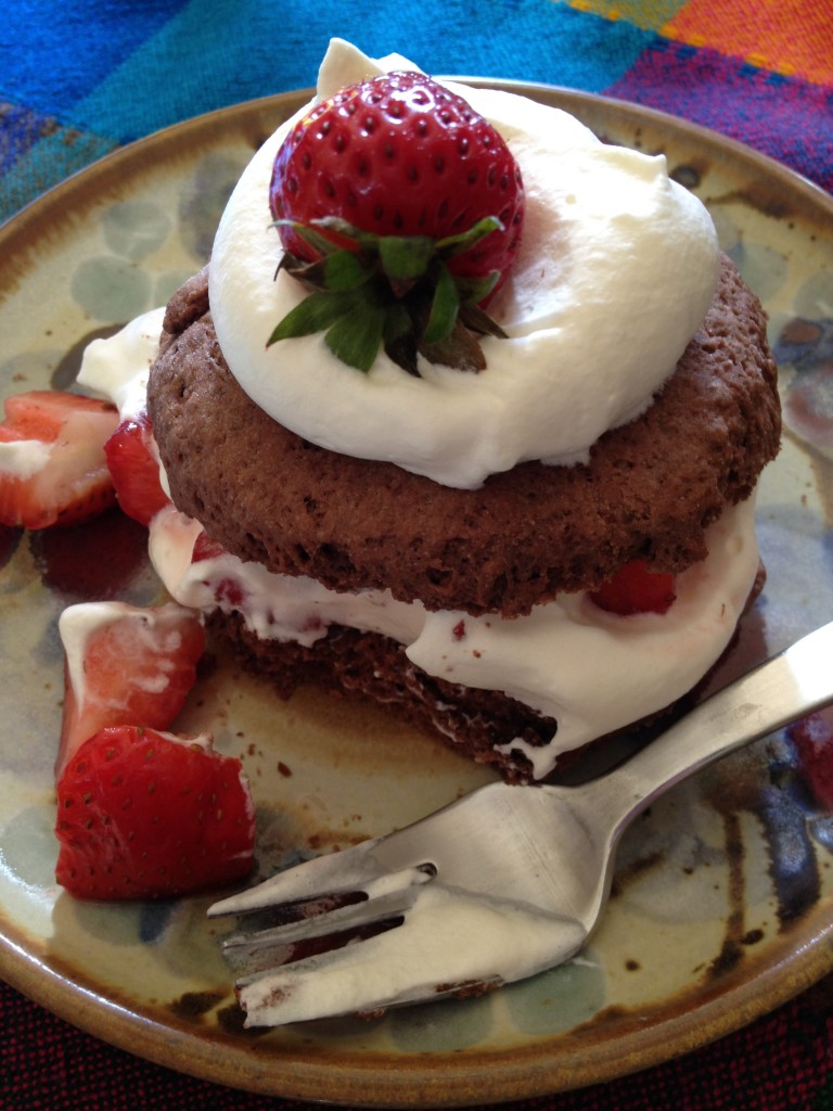 chocolate strawberry shortcake