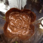Avocado chocolate pudding mixed