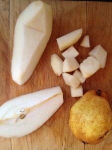 pear cut up
